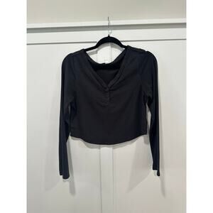 Organic Basics Long Sleeve Henley Top Size XL